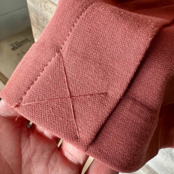 Abercrombie & Fitch Womens Drape Trench Coat Belted Rust Terracotta Size M - Picture 10 of 12